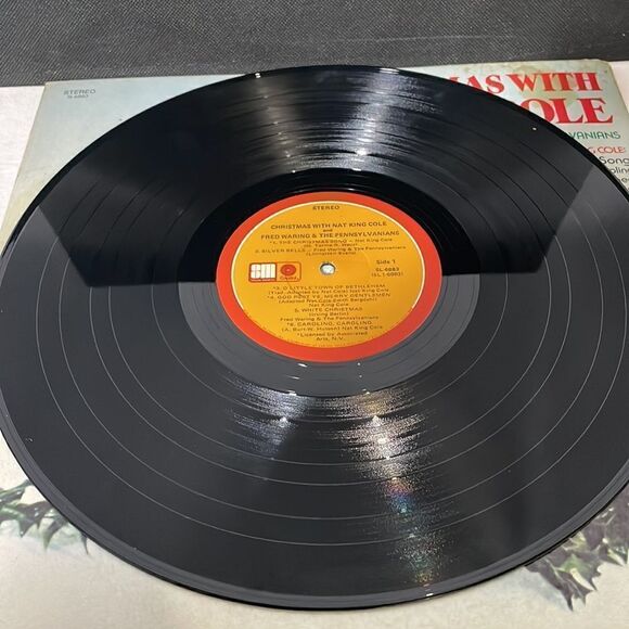 Christmas with Nate king Cole vinyl record - Picture 7 of 8